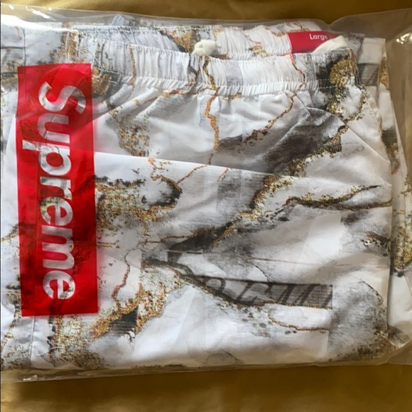 supreme marble track pant